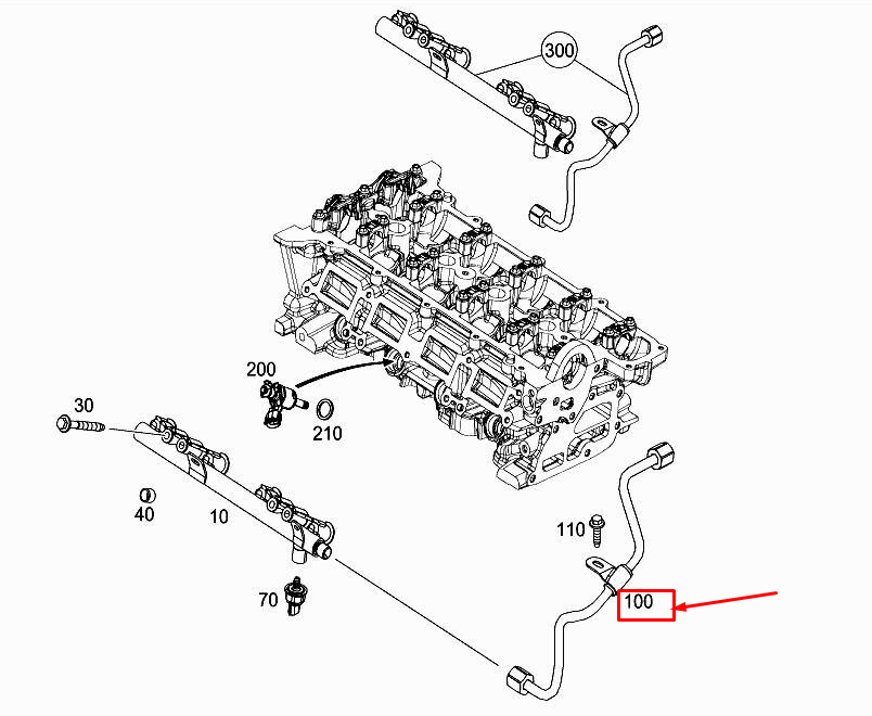 MERCEDES-BENZ CITAN W415 Fuel Line A2000780002
