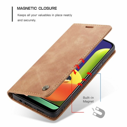 For Samsung Galaxy "A" Series Magnetic Leather Flip Stand Card Wallet Case Cover - Picture 3 of 16