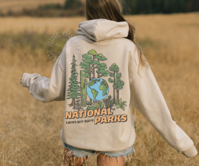 Retro National Parks Hoodie | Save Our Parks Unisex Hoodie | Nature Lover Hoodie