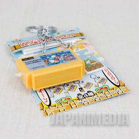 Nintendo Super Mario Famicom Cassette Miniature Figure Key Chain NES JAPAN 2