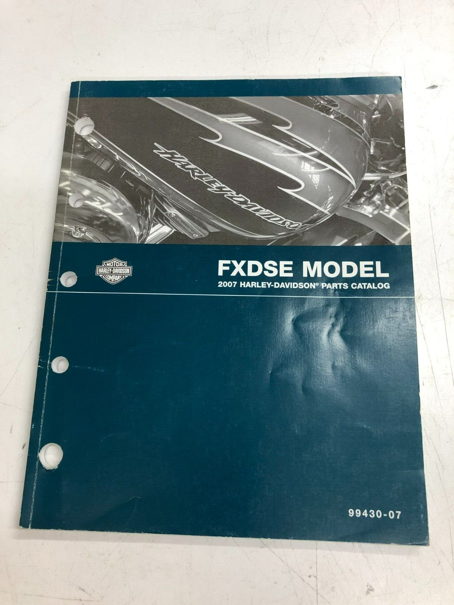 HARLEY DAVIDSON 2007 Super Glide FXDSE Model Parts Catalog P/N