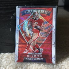 2021 Panini Rookies & Stars Crusade Red Wave Prizm Joe Montana #CR-11