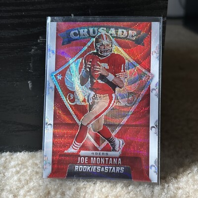 2021 Panini Rookies & Stars Crusade Red Wave Prizm Joe Montana #CR-11