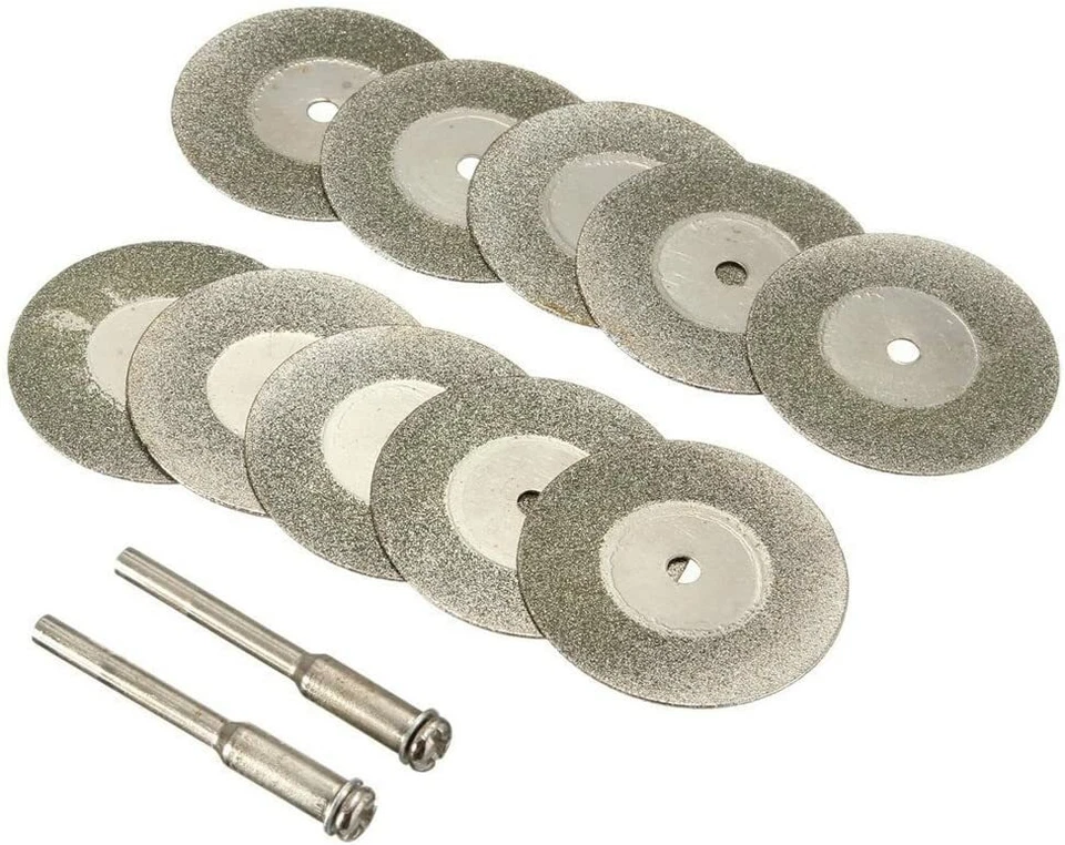 5Pcs Mini Diamond Cutting Discs Saw Blade with 5Pcs Mandrel for Rotary Tool - Image 3 of 4