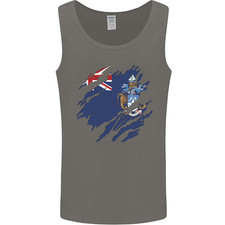 Torn Flag Tristan da Cunha Mens Vest Tank Top