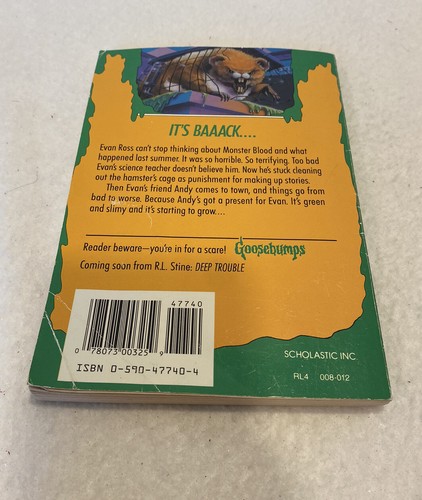 TRUE 1st Print Original Goosebumps #18 Monster Blood II R. L. Stine - Picture 4 of 9