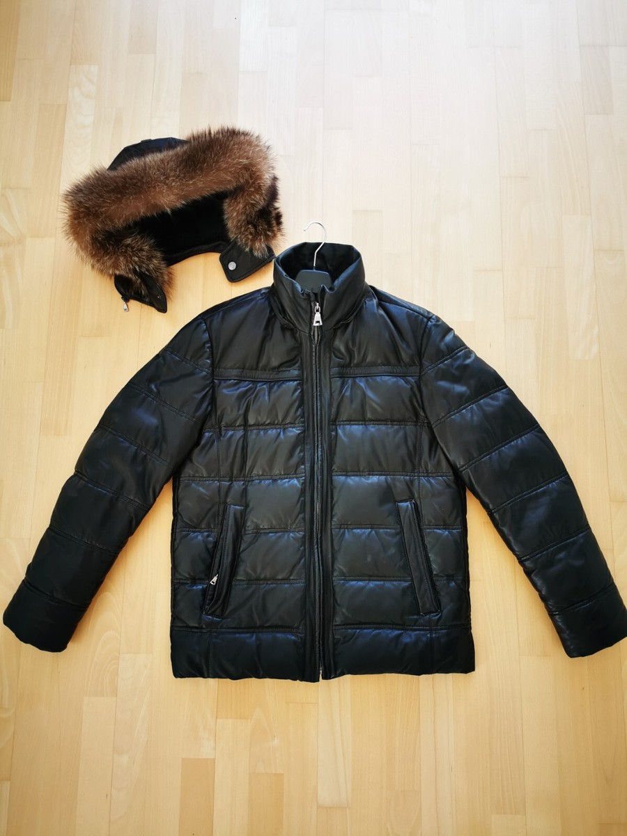 Original Kapraun Leder Daunenjacke 48