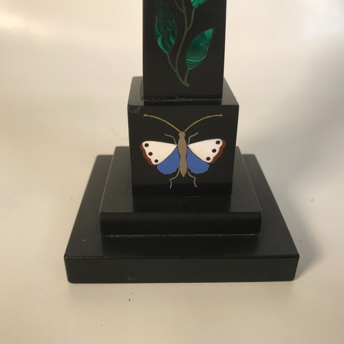 19th C. Ashford Pietra Dura Marble Obelisk - Picture 4 of 9