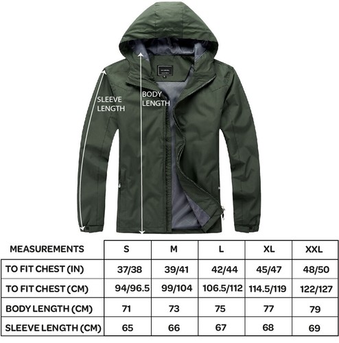 Men's Shower Proof Rain Jacket Walking Hiking Everyday wear Jacket Spring Jacket - Picture 3 of 40