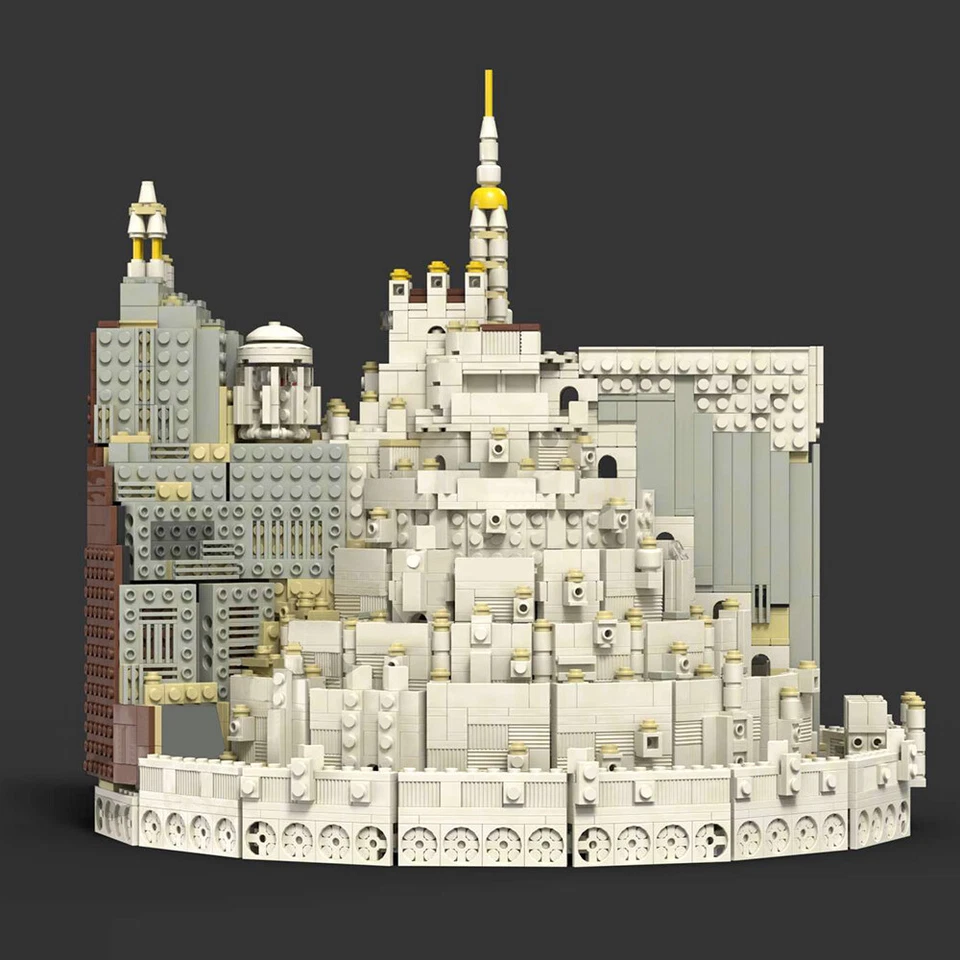 DIY Model Building Blocks Set for Minas Tirith MOC Bricks Toys Collection Gift - Image 4 of 4