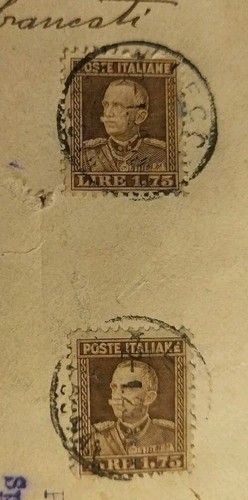 1929 assicurata per lire mille affrancata col lire 1,25 Giubileo plurimo - RRR - Foto 2 di 5