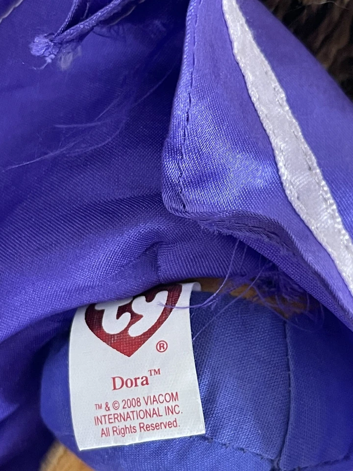 TY Dora the Explorer DORA AS PRINCESS 8" Plush STUFFED ANIMAL Toy 2008 - Image 3 of 4