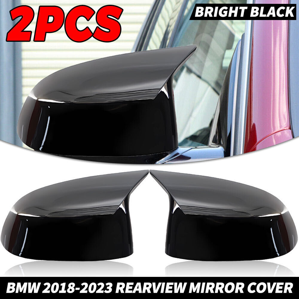 LEAVAN Pair Of Chrome Heated Hood Mirrors For Freightliner Cascadia 2018+ - Left & Right Side - Black & Chrome