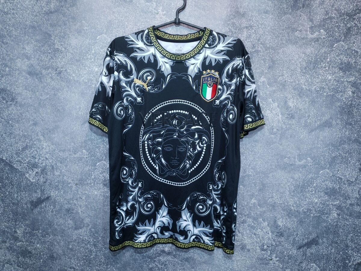 Puma Italy Versace Men T Shirt Soccer Jersey Football 2023 Puma Italy Versace Men T Shirt Soccer Jersey Football 2023