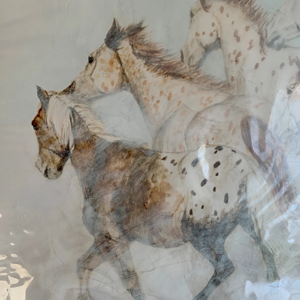 John Saunders Southwestern Horses ‘New Direction’ 11”X 18” Signed And Numbered - Image 2 of 4