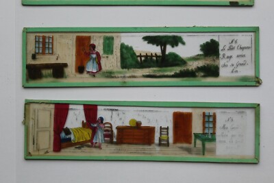 Lot 6 plaques de verre Lanterne Magique - Collection Lot 6 plaques de verre Lanterne Magique - Collection