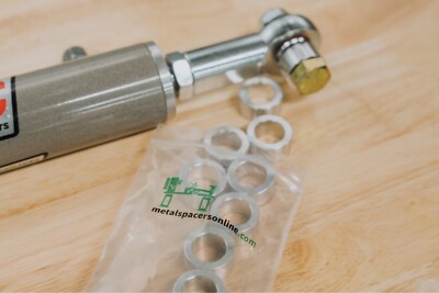 Black Aluminum Spacers - 3/8" OD X 3/16" ID Round Unthreaded Standoffs For #10 Or M4 Bolts (2 Pack)