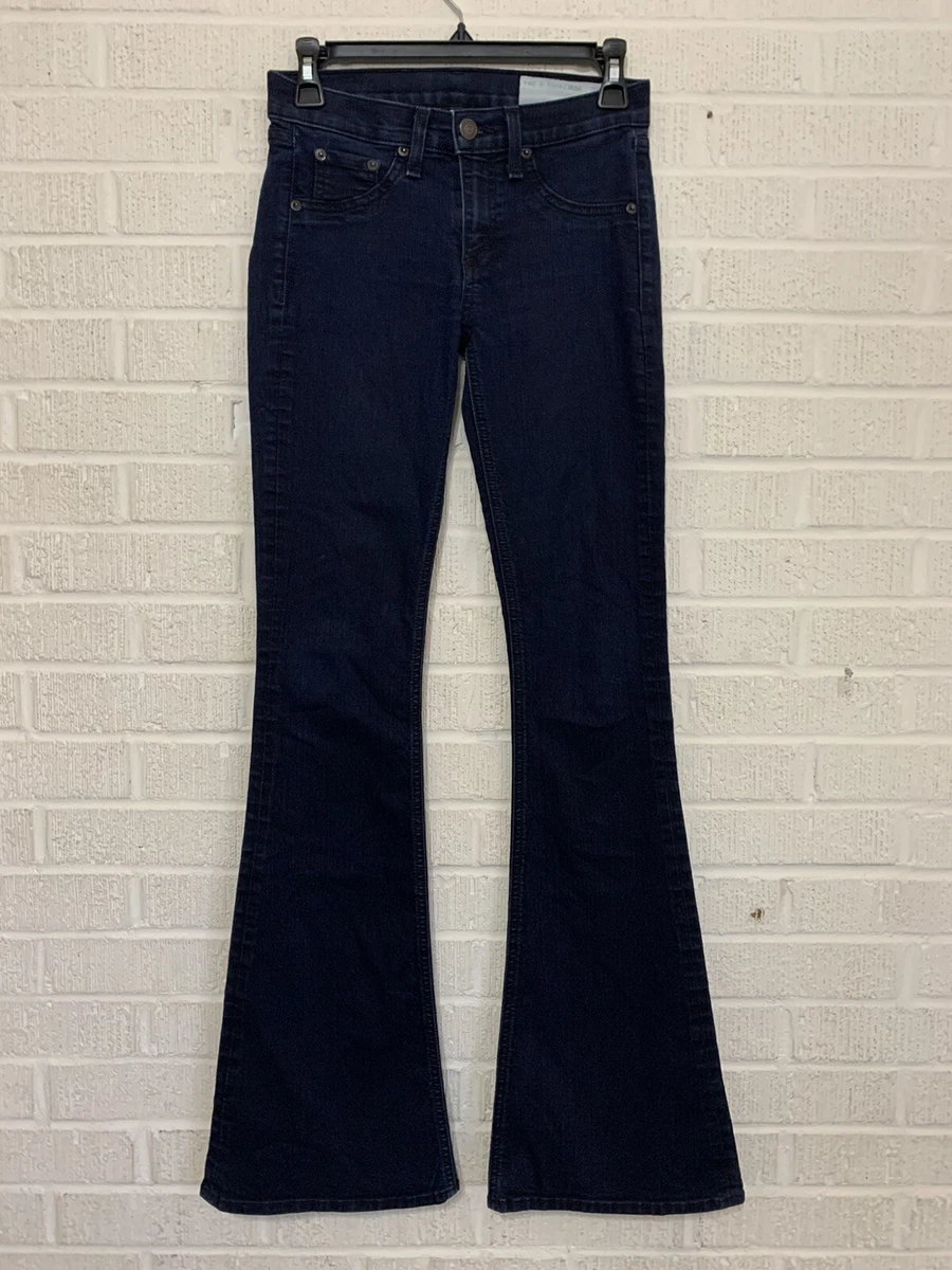 Rag Bone Elephant Bell Flare Jeans Dark Blue Size 25 eBay