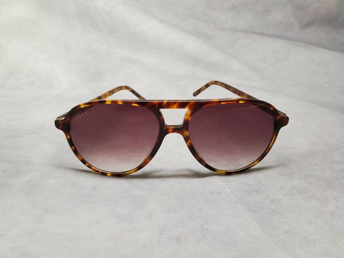 Diff Eyewear AB-BG111 Unisex Sunglasses Tortoise 57-16-145 