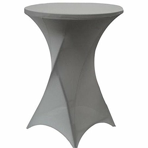 ADD&SHIP Spandex Round Tablecloth for Cocktail Table (36” x 45”h) - Picture 4 of 10