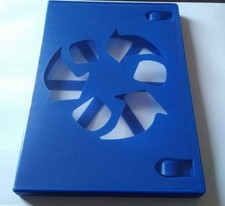 NEW! Blue 10 Pk Viva Elite Premium 14 mm DVD Case Single Eco Box 1 Disc Holder