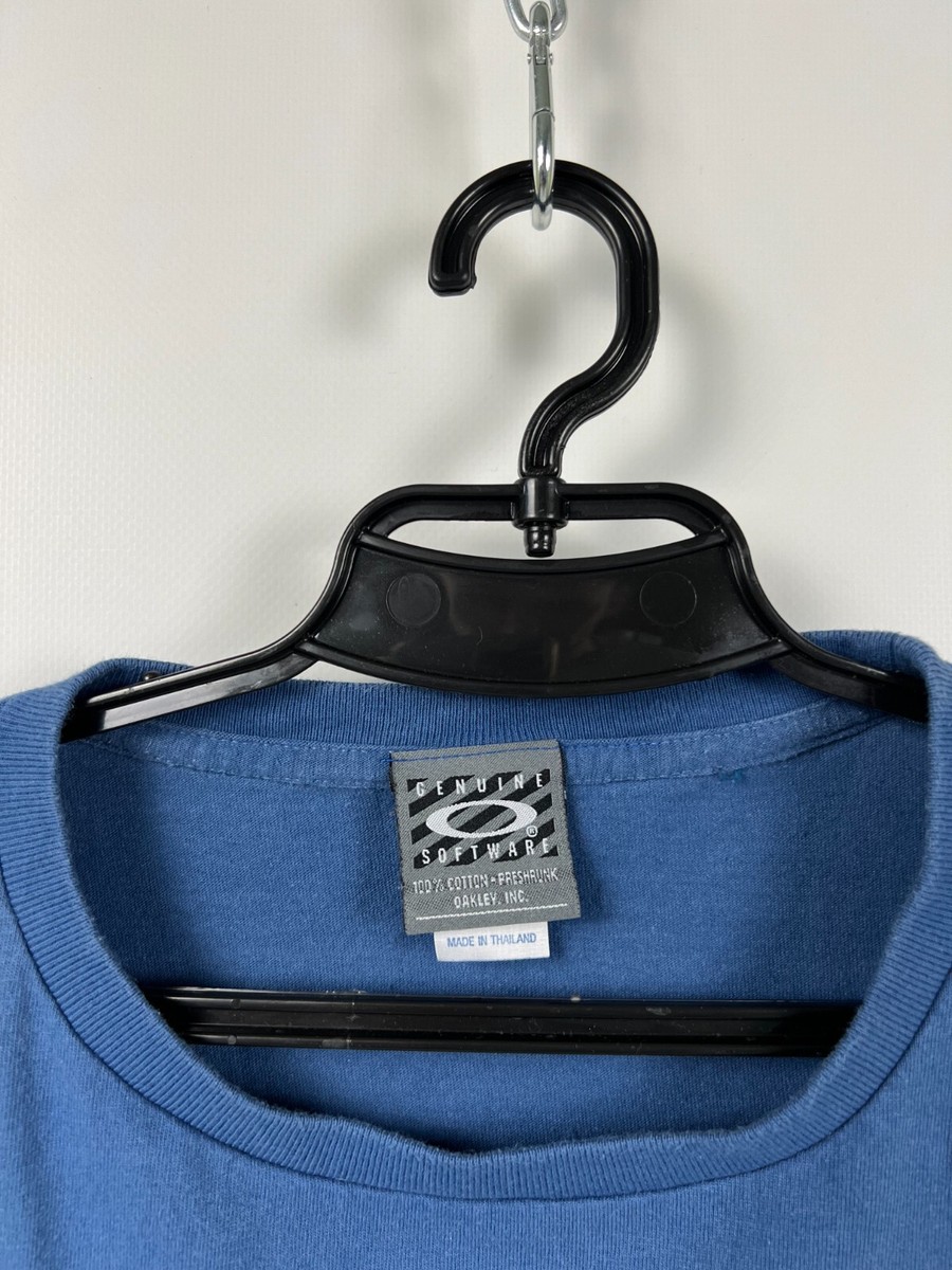 トップス OAKLEY90s /OAKLEY SOFTWARE/ Oakley Vintage 90s Software Tag Surf Print T-Shirt Tee S