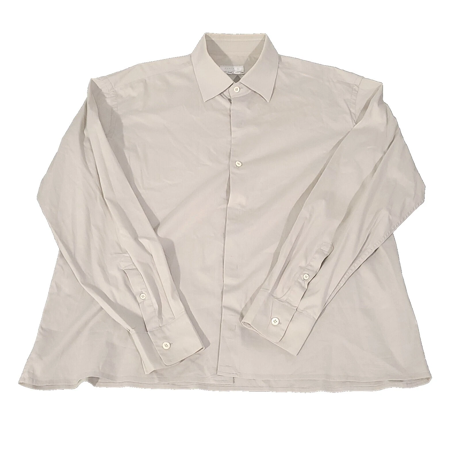 Camisas para hombre PRADA informales de nailon con botones