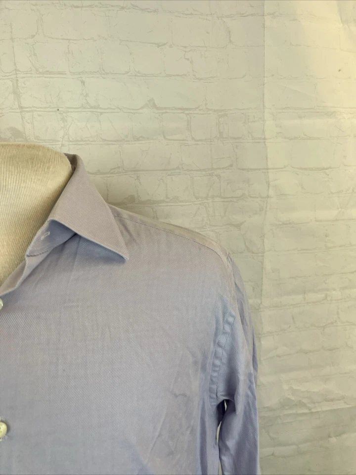Ermenegildo Zegna Men's Light Purple Striped Dress Shirt 16-16.5 -  32/33 $295 - Image 2 of 4