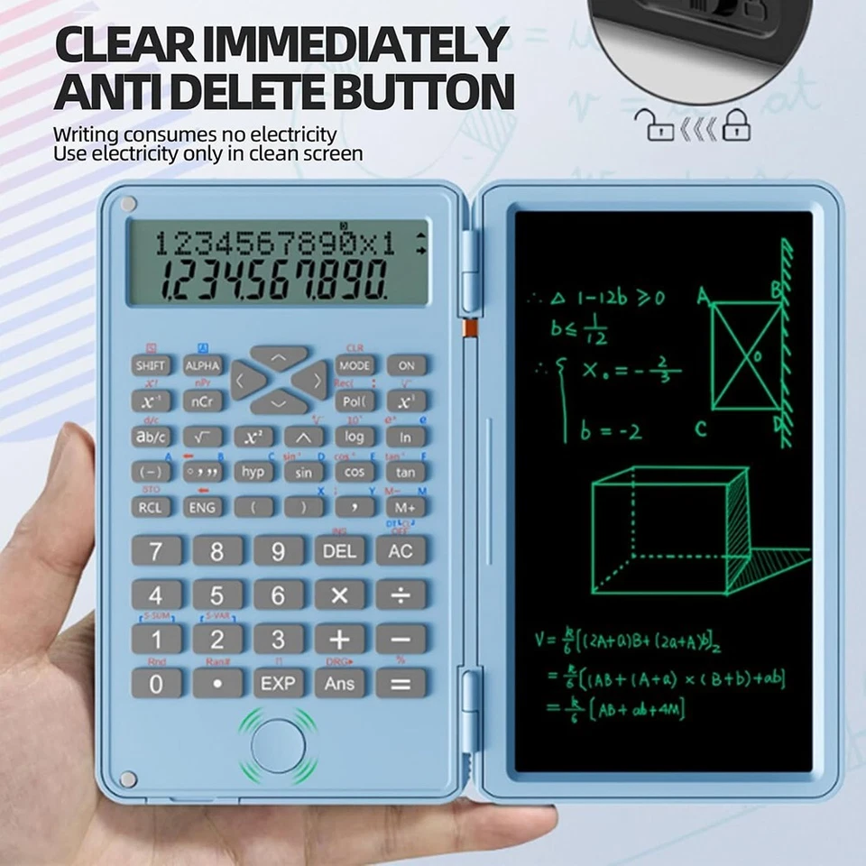 with Notepad 12-Digit Large Display Office Desk Calcultors wit Basic Calculator - Image 4 of 4