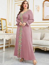 Dubai Party Maxi Dress Kaftan Women Muslim Islamic Turkey Caftan Party Clothing