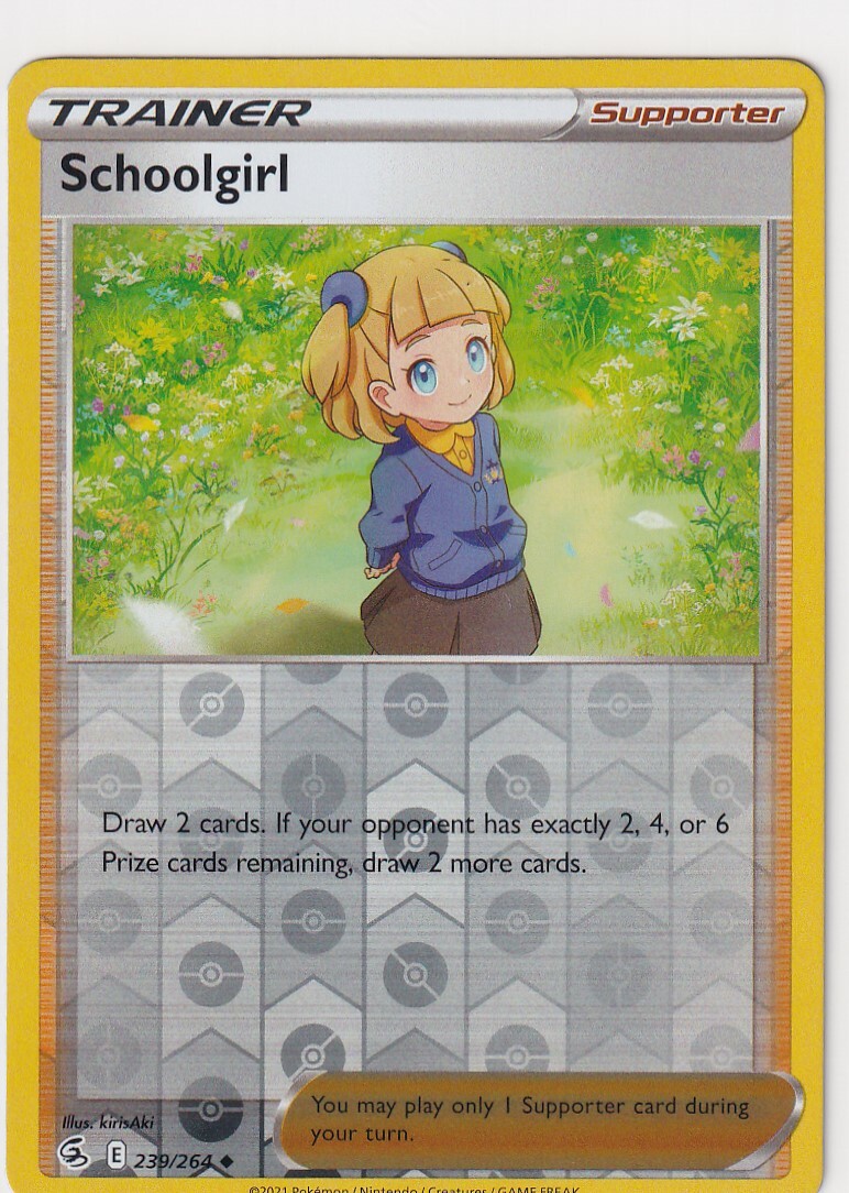 Pokemon TCG - Fusion Strike - Schoolgirl 239/264 - Foil - Trainer - Z1974