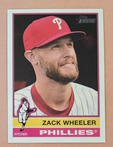 Zack Wheeler 2025 Topps Heritage Chrome Card #65