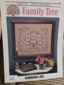 Cross Stitch Family Tree Chart