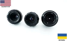 SET cine lenses Mir 11m 2/12.5, Vega 7-1 2/20, Tair 41m 2/50 from Kiev 16 camera