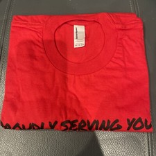 RED VIRGIN TRAINS WORK TSHIRT MENS XS Extra-Small * NEW Packed *