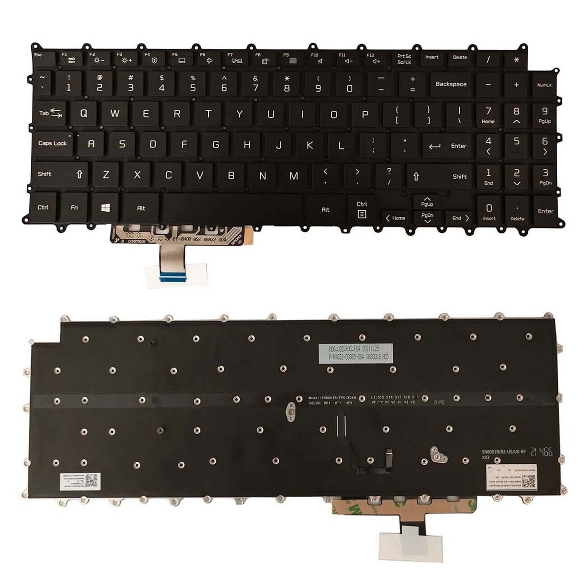 New for LG Gram 16Z90P 16ZD90P 16Z90PD 16Z90PC Laptop Keyboard US