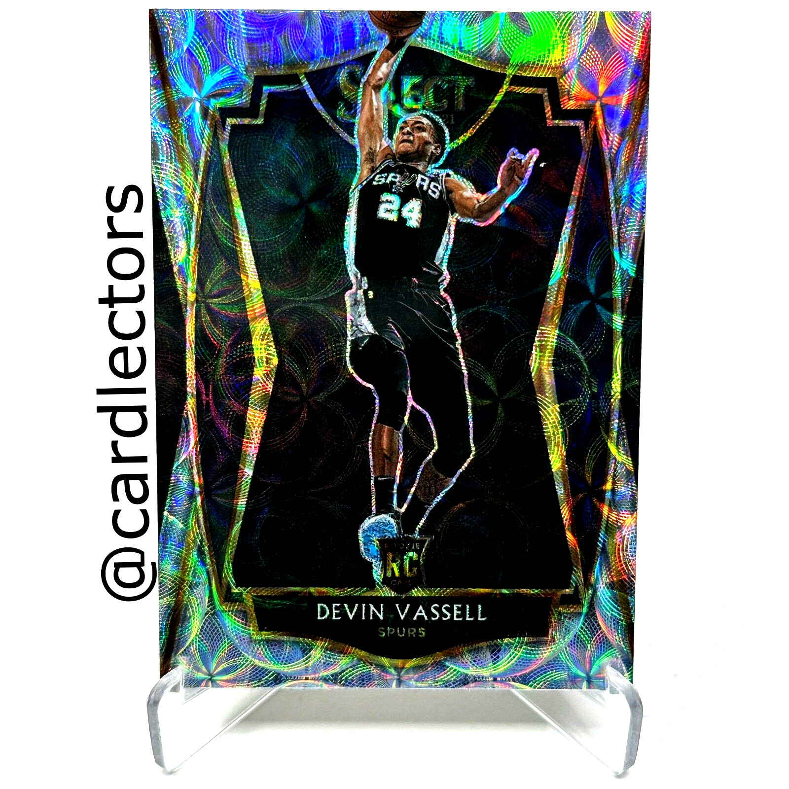 2020-21 Panini Select DEVIN VASSELL #179 RC Premier Scope PRIZM Parallel SPURS