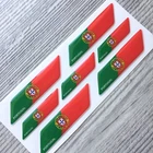 Portugal flag 3d domed emblem decal sticker car tuning