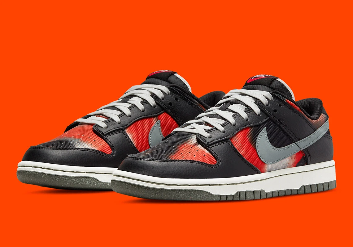 Nike Dunk Low 'Graffiti Red' Sneakers Mens Size US 8 Casual Shoes