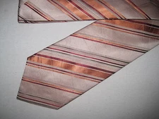 Striped Print Silk Tie Necktie Geoffrey Beene (3583) 