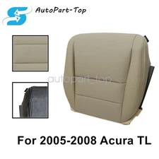 Passenger Side Bottom Perforated Leather Seat Cover Tan For 2005-2008 Acura TL
