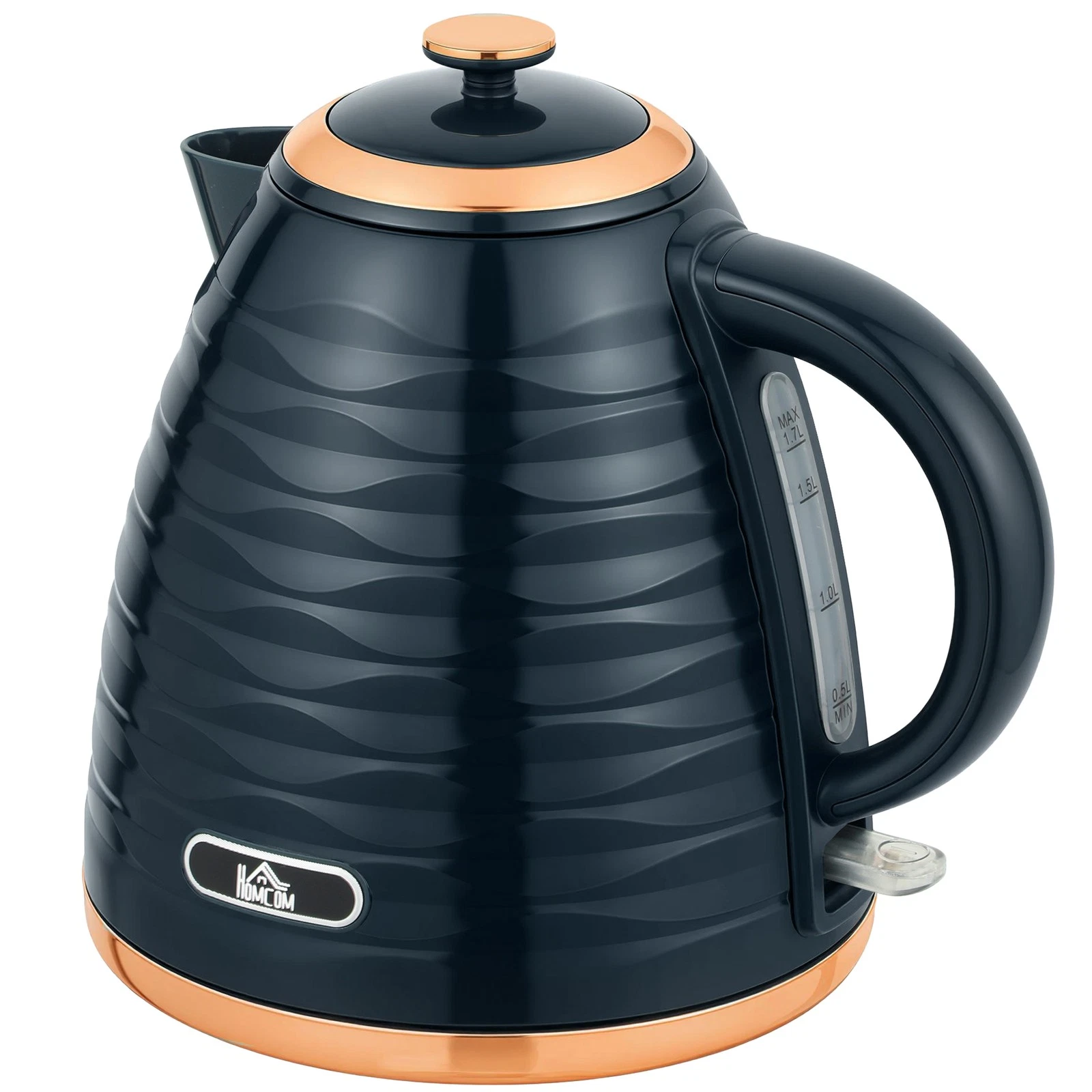 HOMCOM Electric Kettle, Fast Boil, 1.7L, 3kW, Swivel, Dark Blue Ripple
Opens in a new window or tab