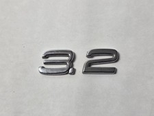 2007-2016 Volvo S80 3.2 Rear Lid Sign Chrome Emblem Logo Badge Letter Oem 2007-2016 Volvo S80 3.2 Rear Lid Sign Chrome Emblem Logo Badge Letter Oem