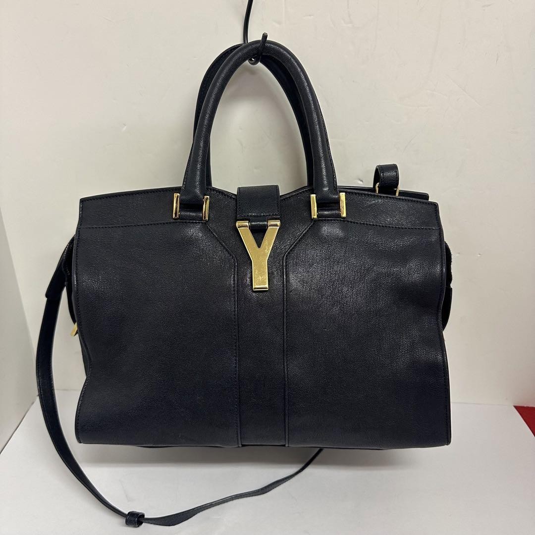 Borsa a tracolla Yves Saint Laurent Cabas Chic Mini 2 vie nera usata
