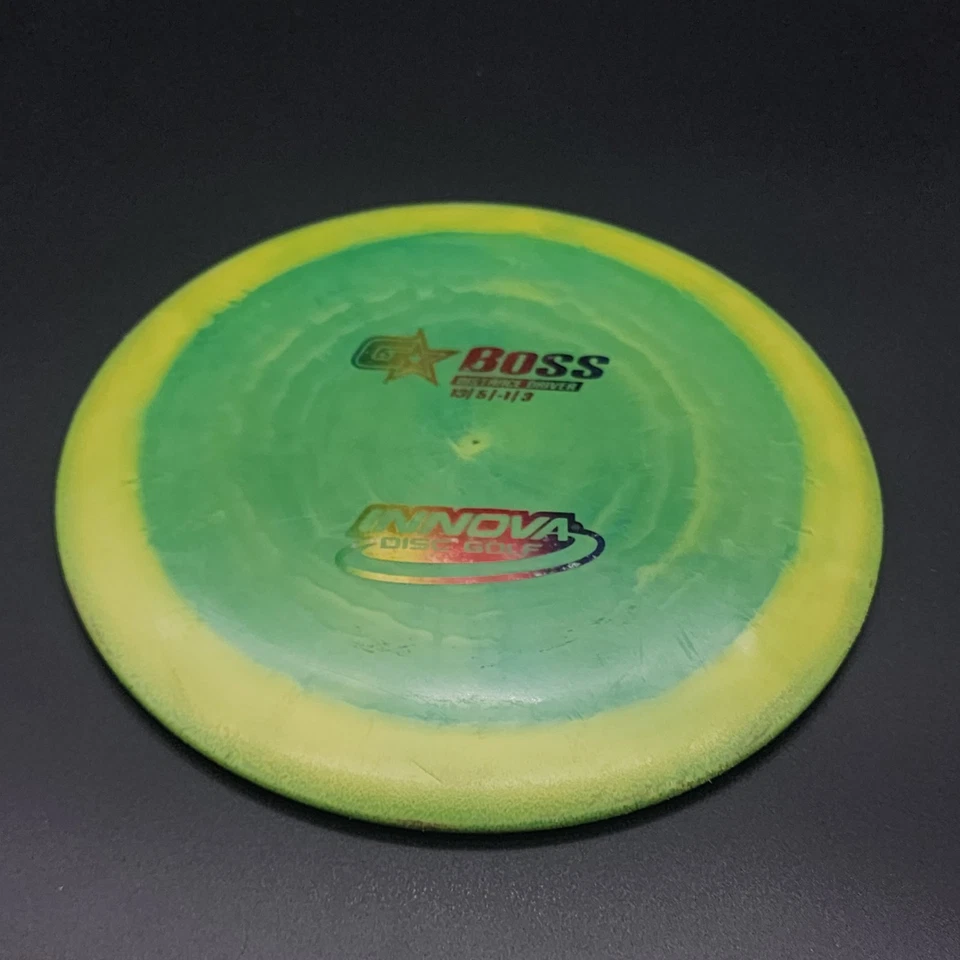 Innova GStar Boss 173g Green Flat Top Swirly w "Halo" - Image 3 of 4