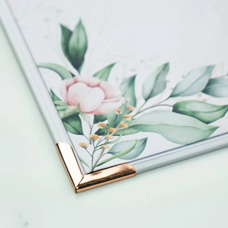 Hardcover Wedding Organizer Book Floral Wedding Diary Engagement Gift Book - Bild 4 von 4