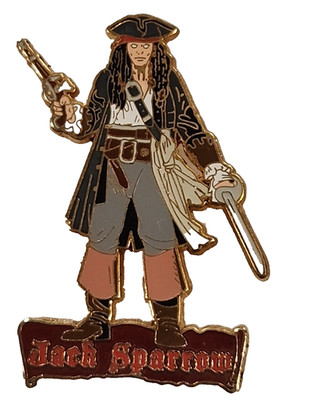 Disney Pin Pirates of the Caribbean Movie Trilogy Jack Sparrow DSF LE 300 65223