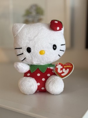 Ty Beanie Baby - Hello Kitty (Erdbeere) 15 cm (UK exklusiv) wie neu!