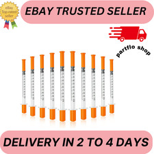 Jeringas con agujas para inyectar, U-100 30G 1ml 5/16" 8mm jeringas, Pack of 25