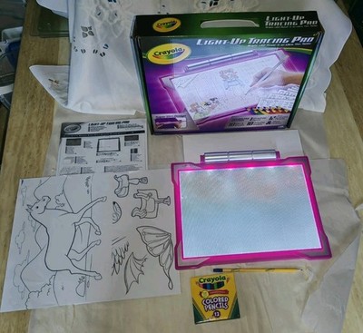 Crayola Light Up Tastblock rosa Kinder Zeichenspur mit Crayola Nr.2 Bleistift